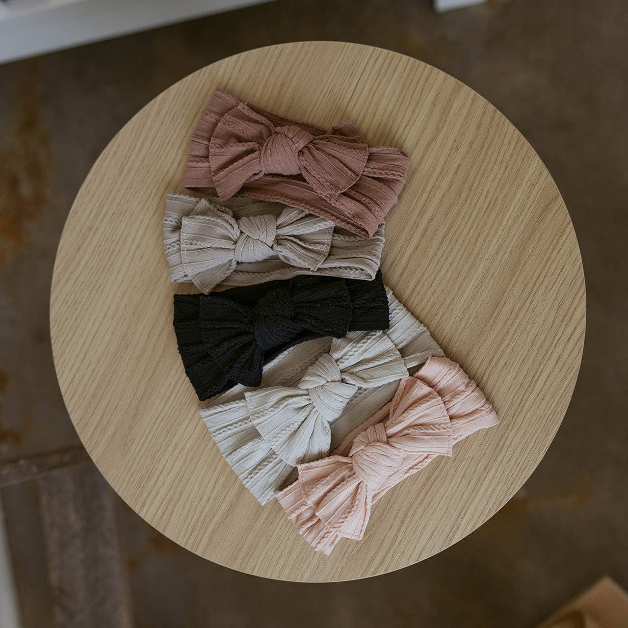 Rosewood - Cable Knit Knotted Headbands