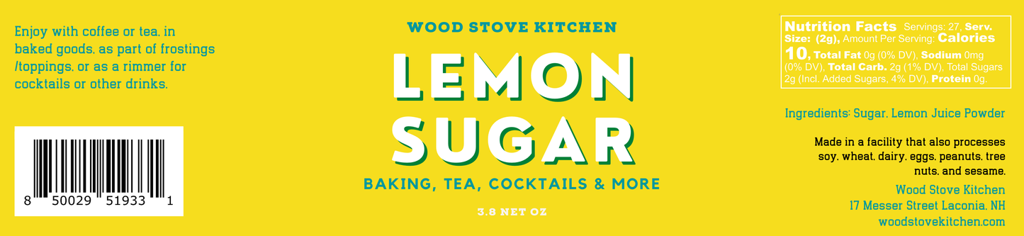 Lemon Sugar, 3.8 Net Oz