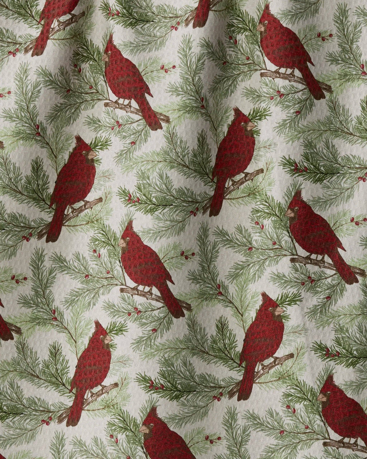 Winter Crimson Luxe Kitchen Towel