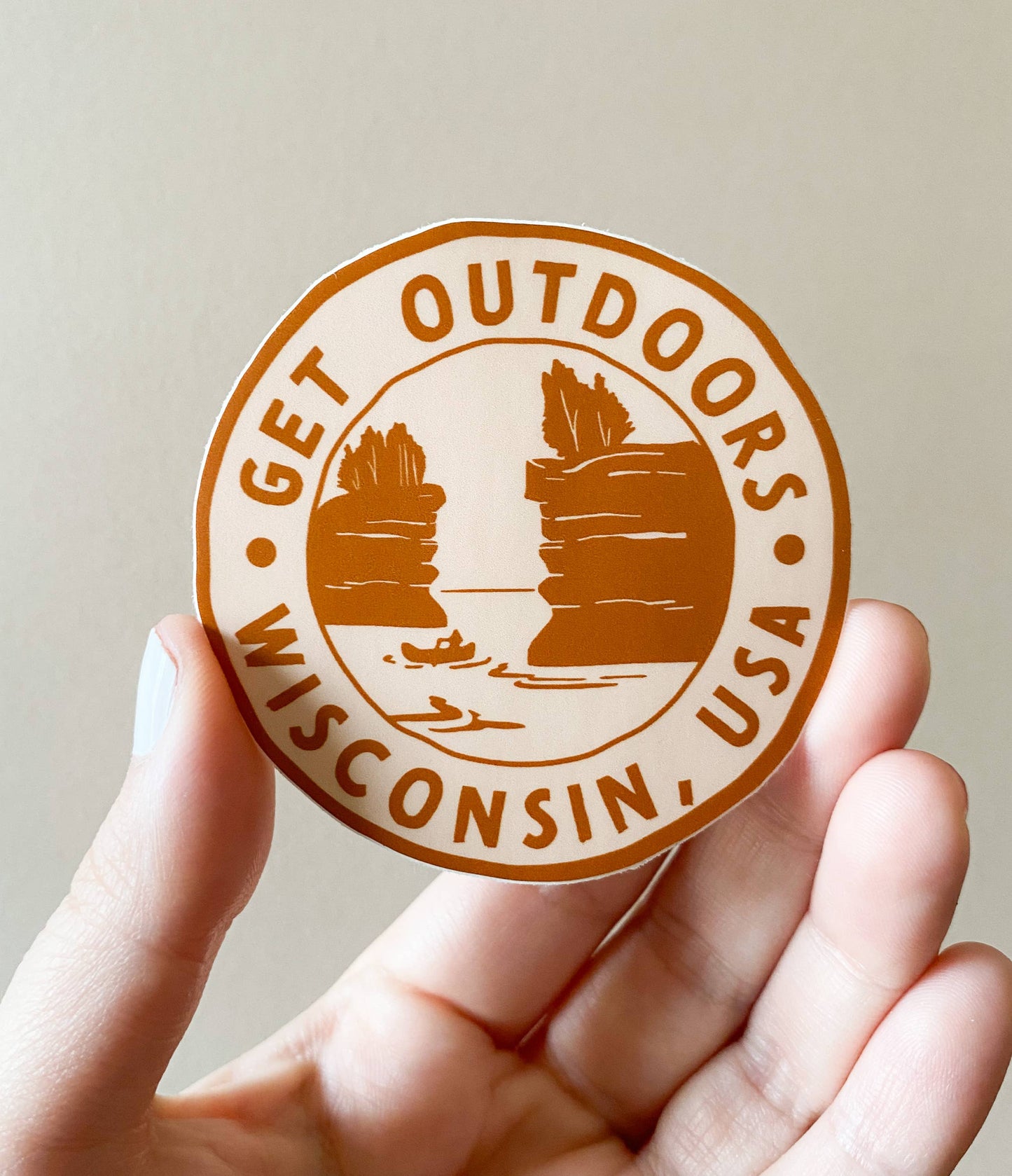 Get Outdoors WI Vinyl Sticker