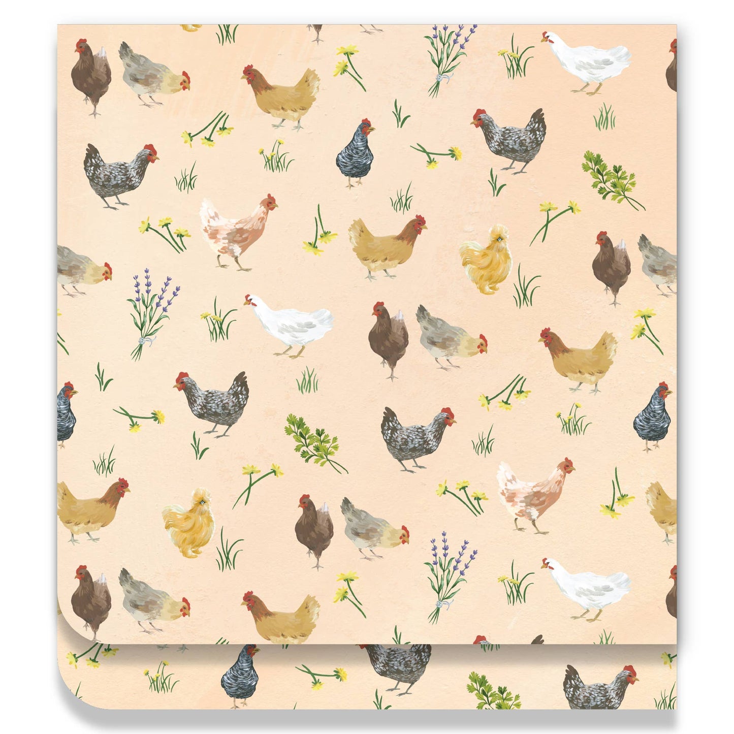 Chicken Meadows Baby Burp Cloth
