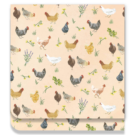 Chicken Meadows Baby Burp Cloth