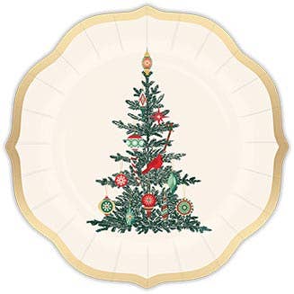 Dessert Plate Vintage Tree