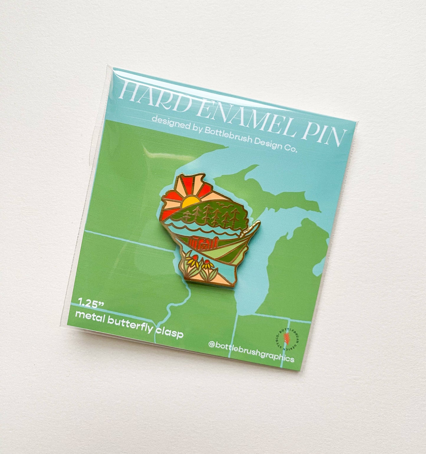 WI Hard Enamel Souvenir Local Love Pin