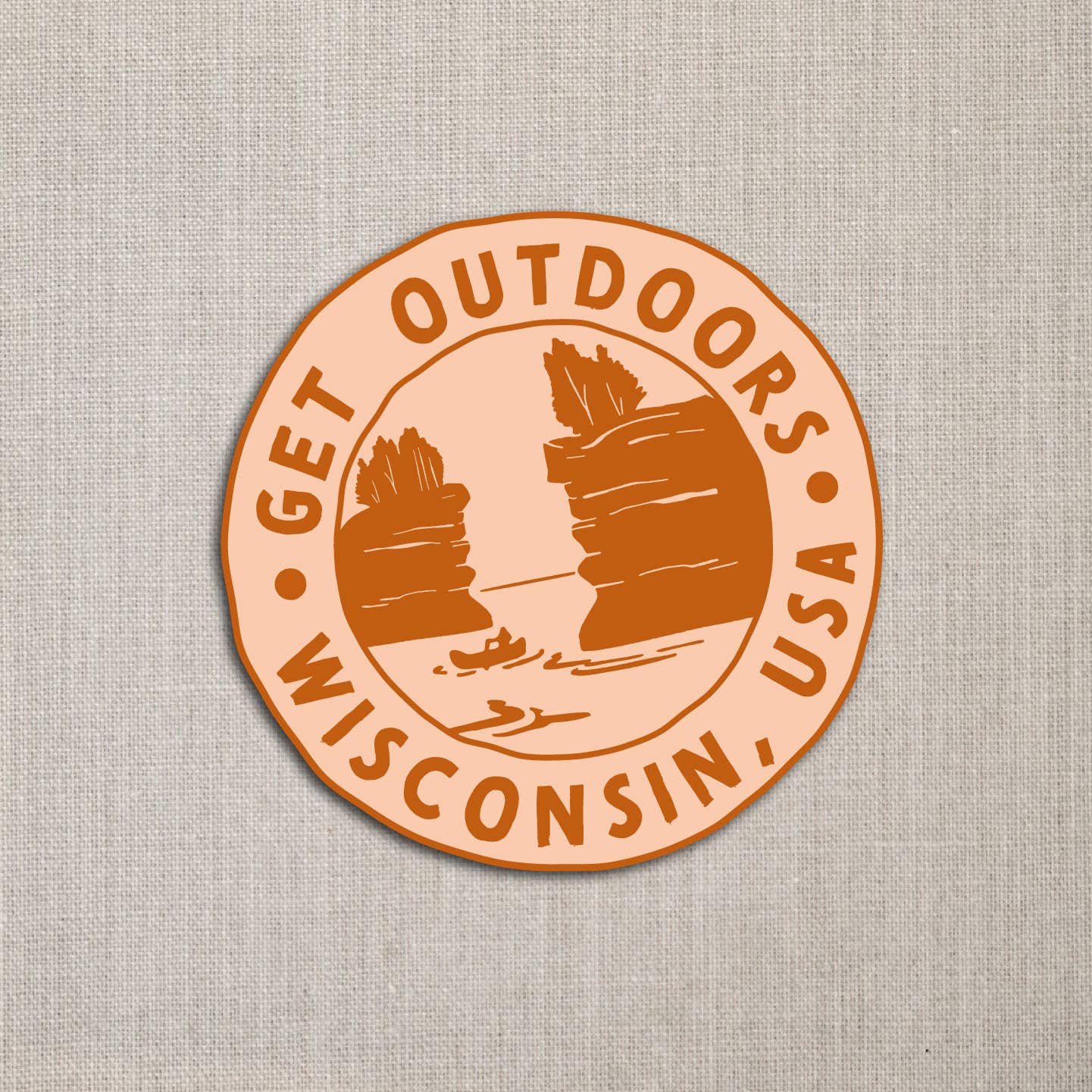 Get Outdoors WI Vinyl Sticker