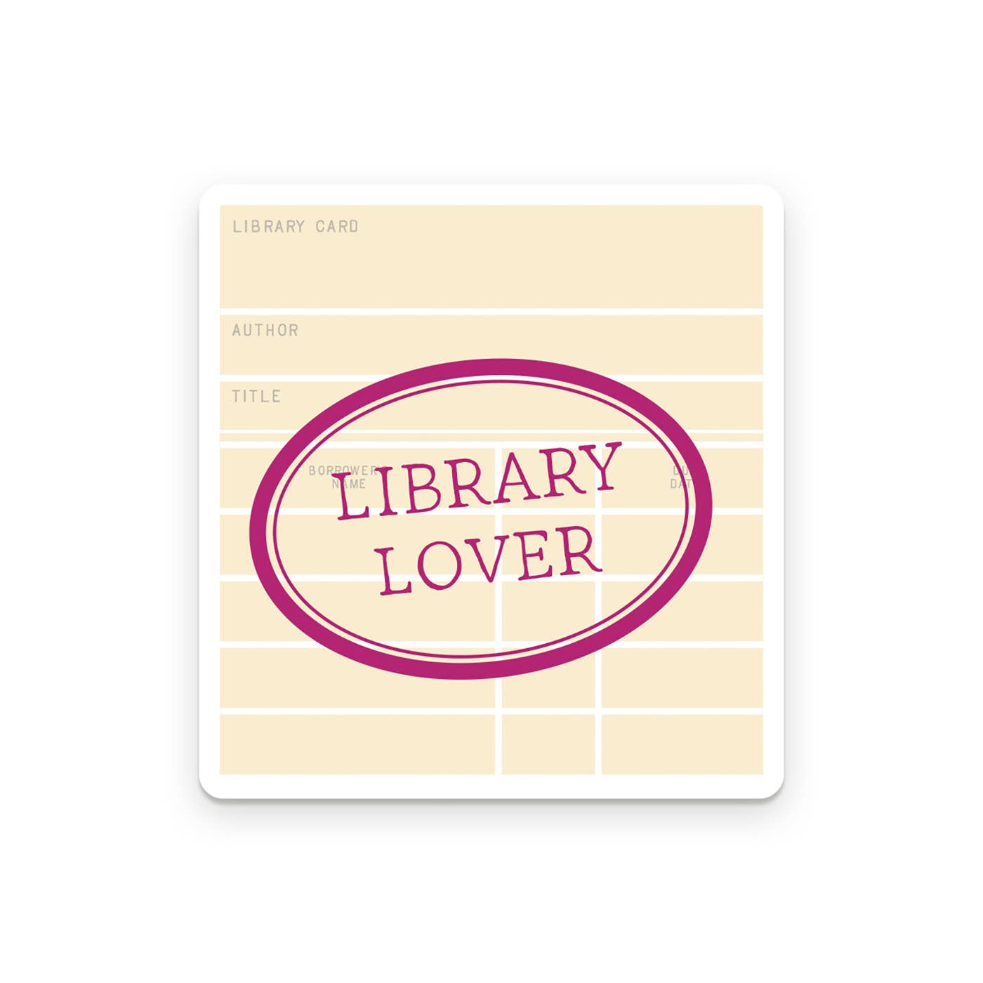 Library Lover Sticker