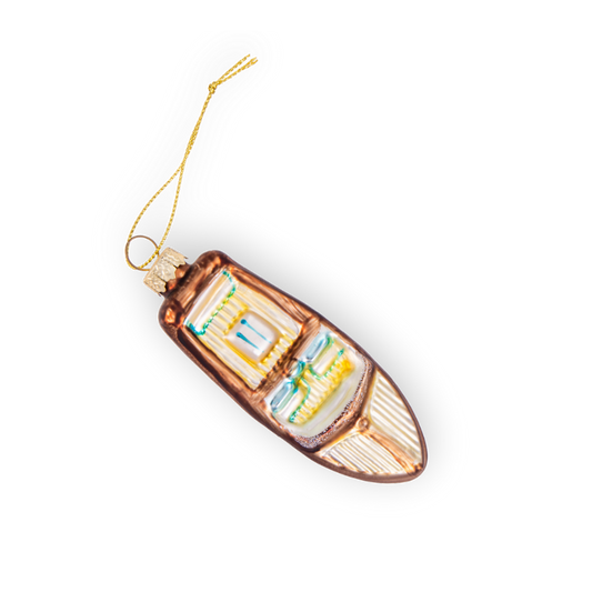Vintage Speedboat Ornament