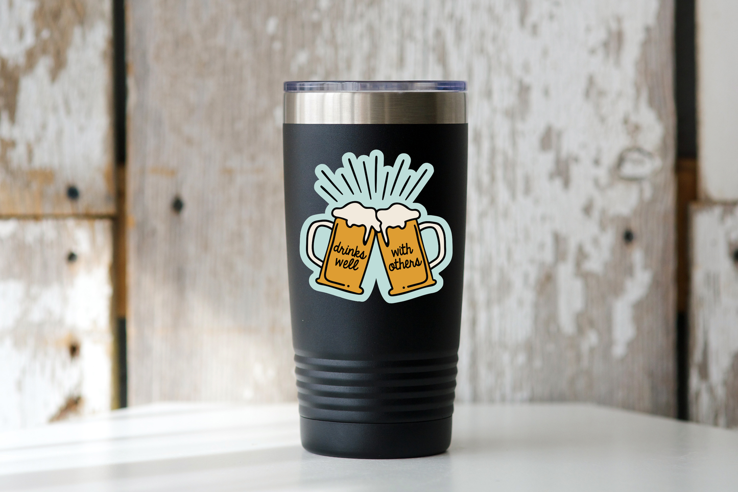 Drinks Well with Others Sticker