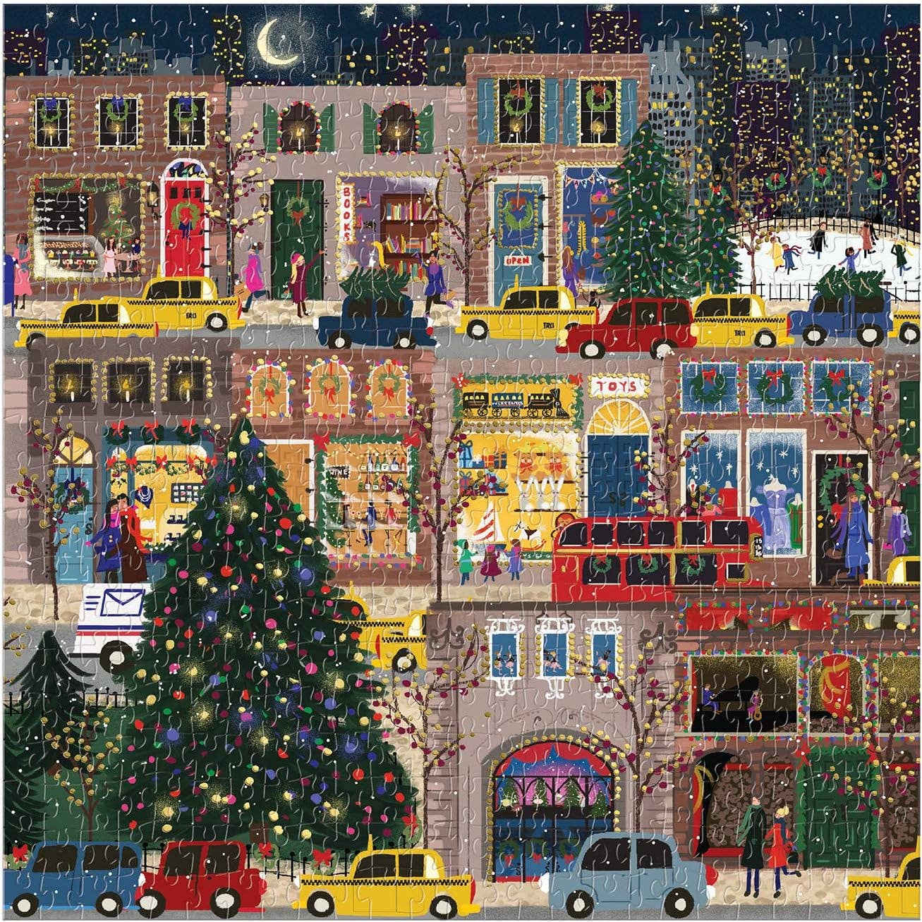 Winter Lights 500 Piece Foil Puzzle by Galison