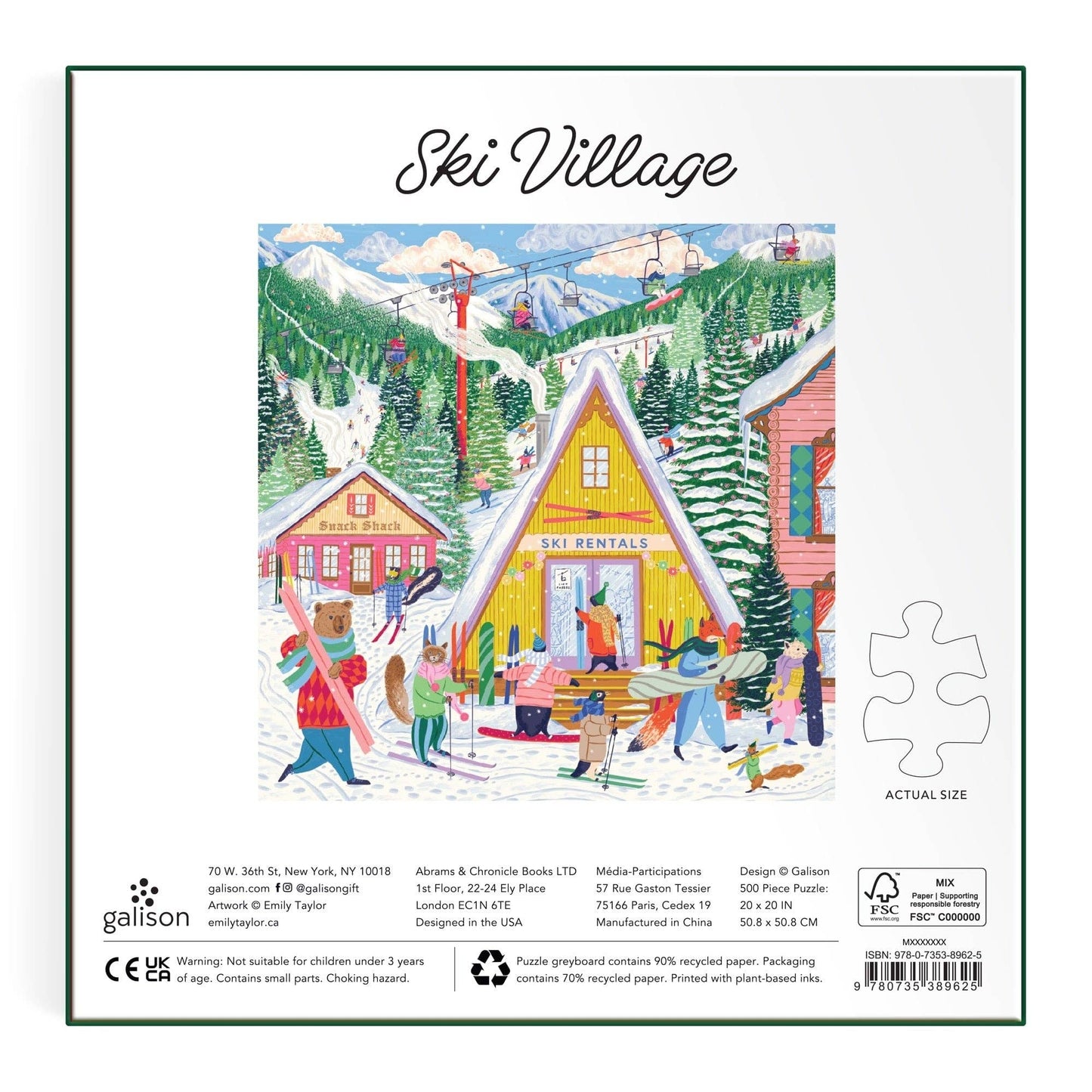 Ski Village 500 Piece Puzzle