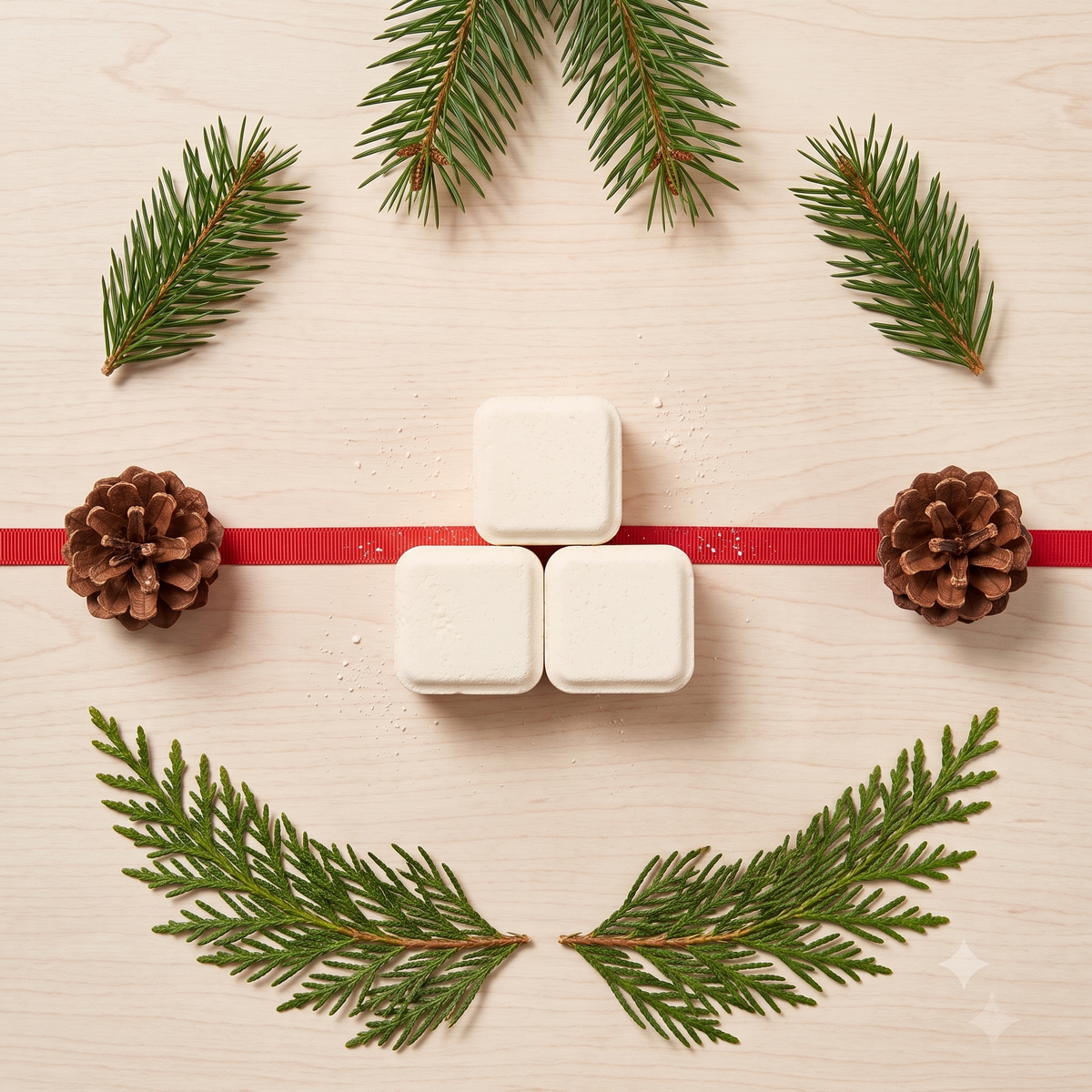 Shower Steamers - Wreath Christmas Pine & Cedarwood (3pk)
