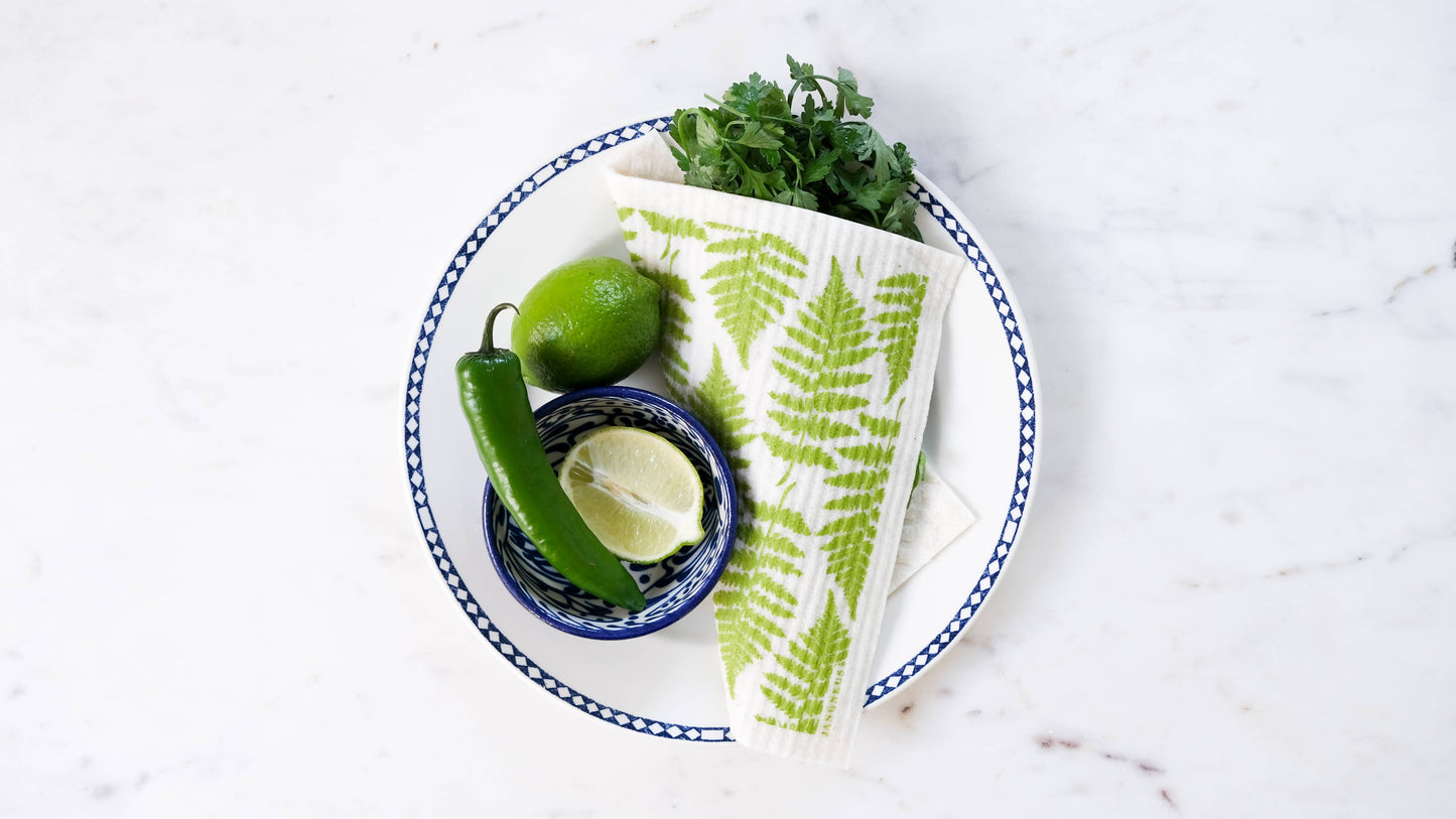 Swedish Dishcloth - Fern - Green