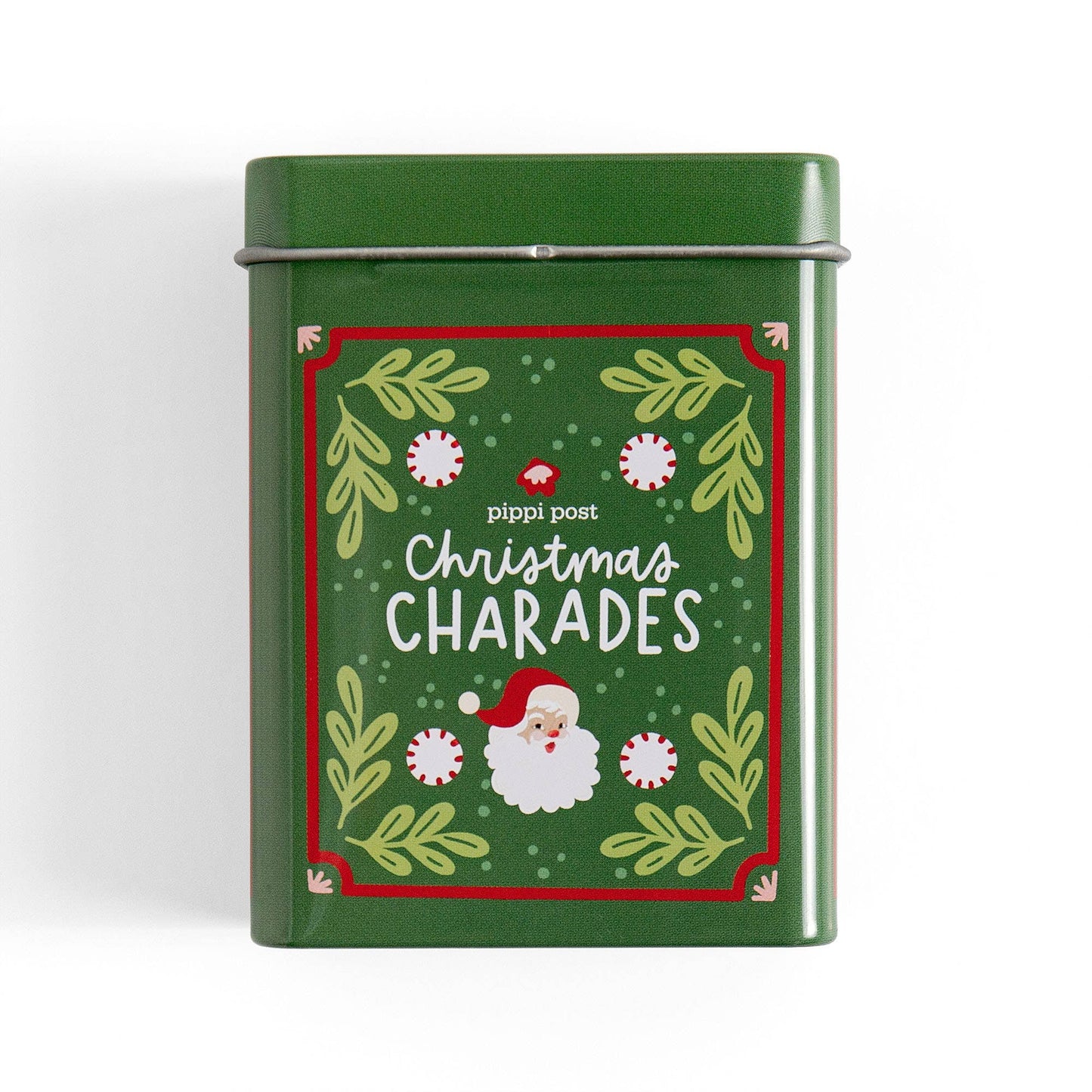 Christmas Charades Game - Deck of Cards + Storage Tin