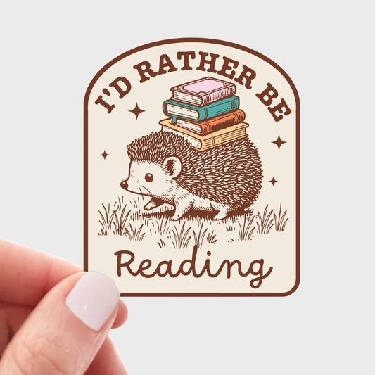 I'd Rather Be Reading Sticker