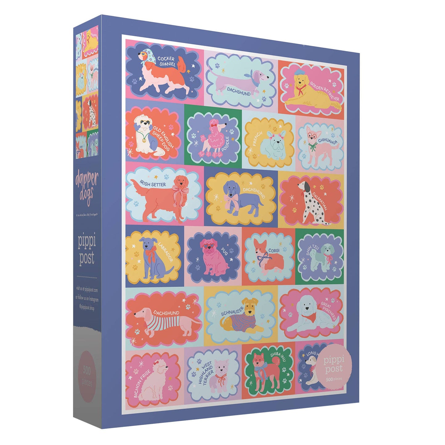 Dapper Dogs - 500 Piece Jigsaw Puzzle