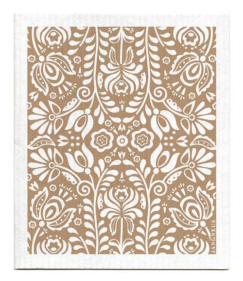 Swedish Dishcloth - Scandi Bloom - Sand: Sand