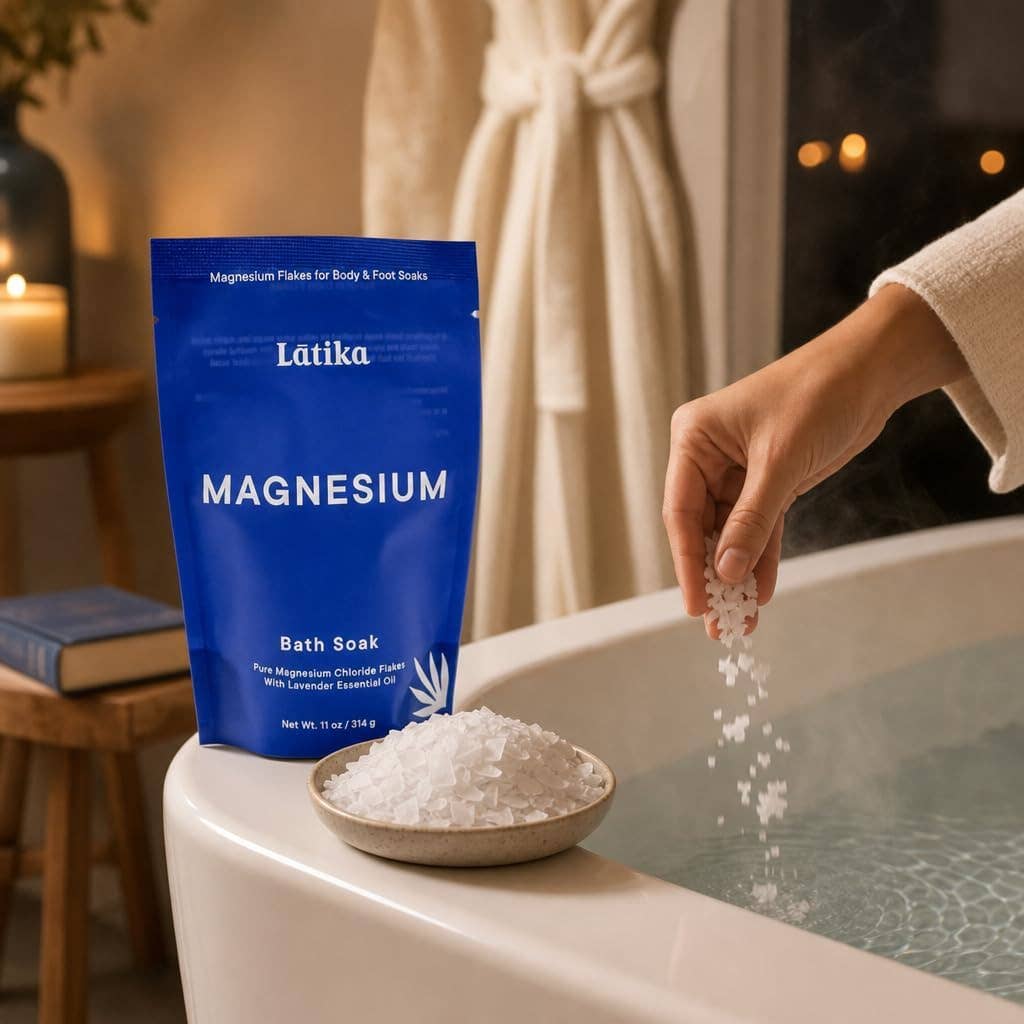 Magnesium Bath Salt - Lavender Flakes, 4 oz