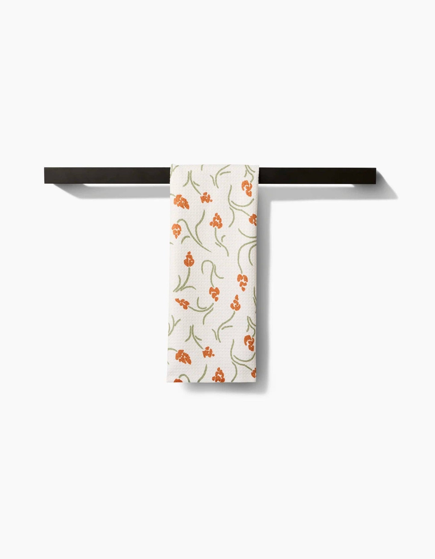 Crayon Floral Tea Towel