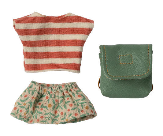 Clothes and bag, Big sister mouse -  Green