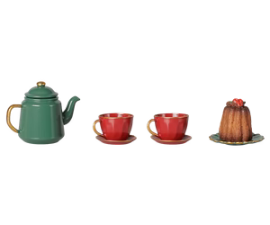 Christmas tea party, Mouse -  Red/Green