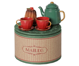 Christmas tea party, Mouse -  Red/Green
