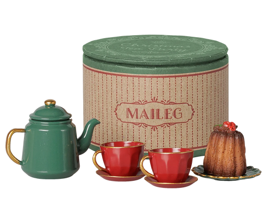 Christmas tea party, Mouse -  Red/Green