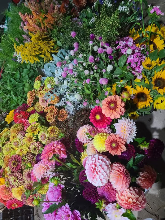 Thurday, September, 18th 6pm Crooked Row Acres Flower Bouquet Workshop