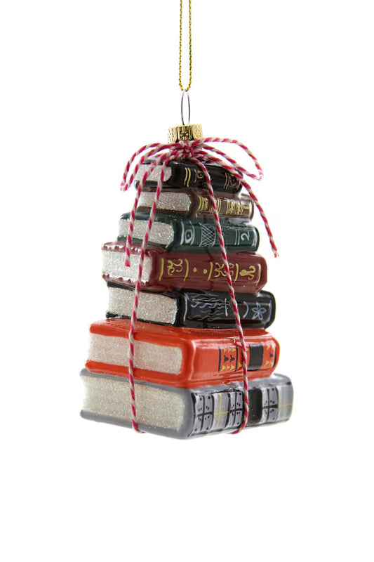 Stacked Tomes Traditional Ornament