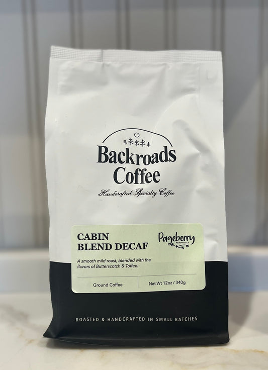 Decaf Cabin Blend Coffee 12oz Whole Bean