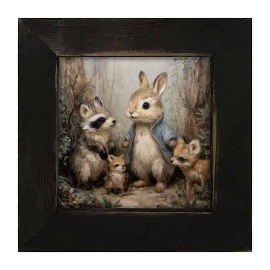 Bunny with his Buddies: Black / Small