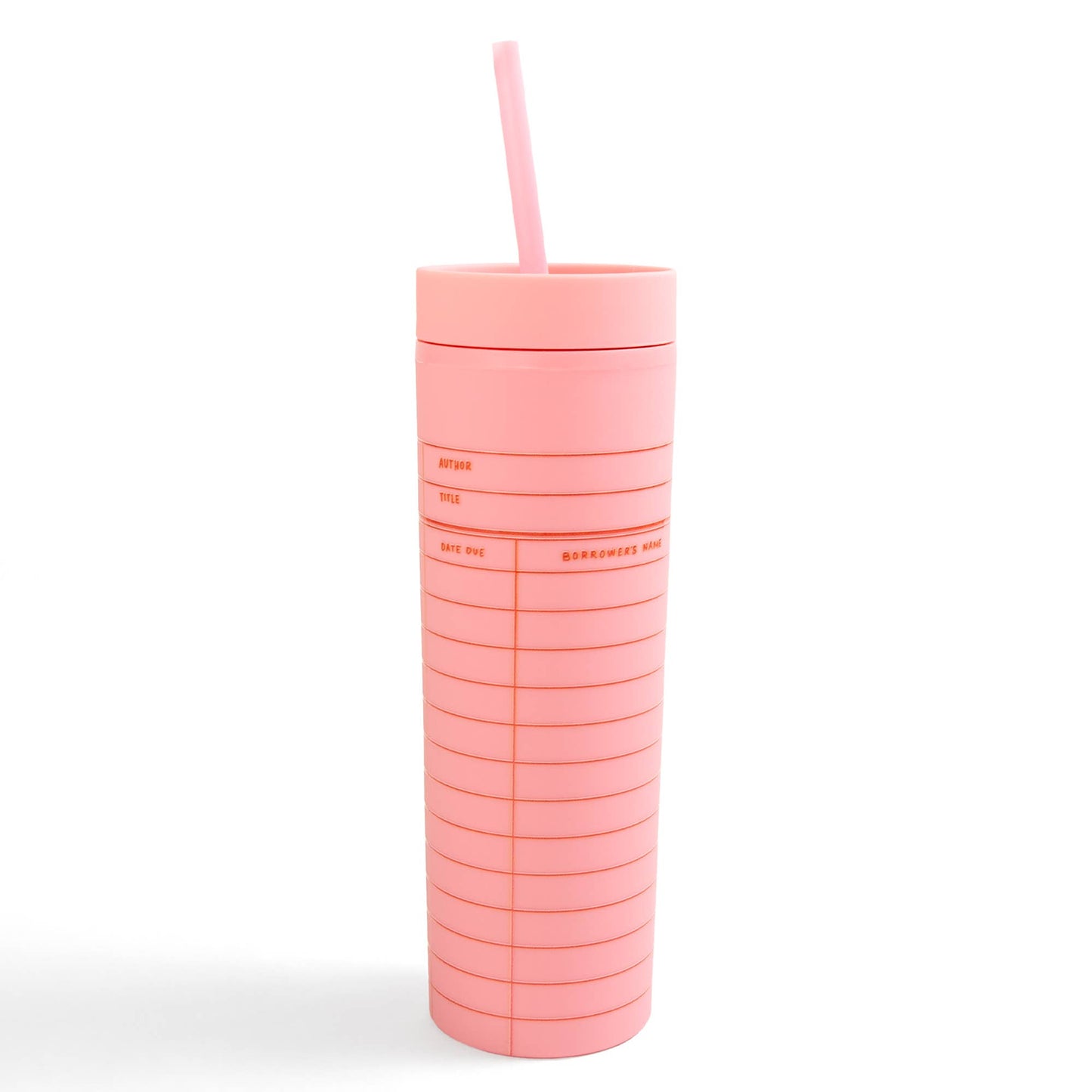 Pink Library Card 16oz Tumbler