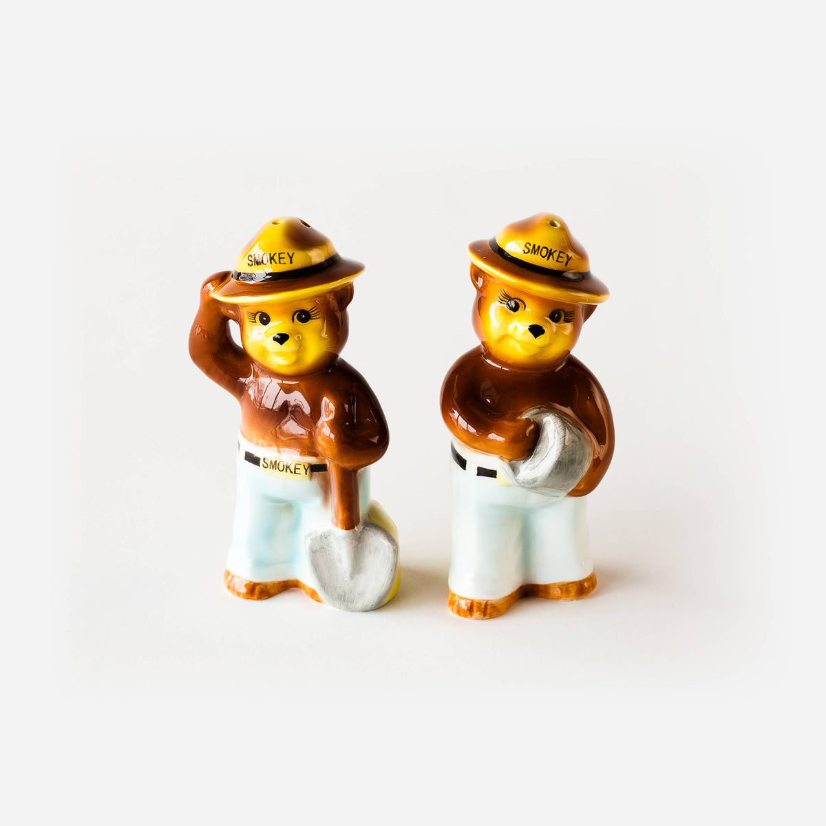 Smokey the Bear Salt & Pepper Shakers