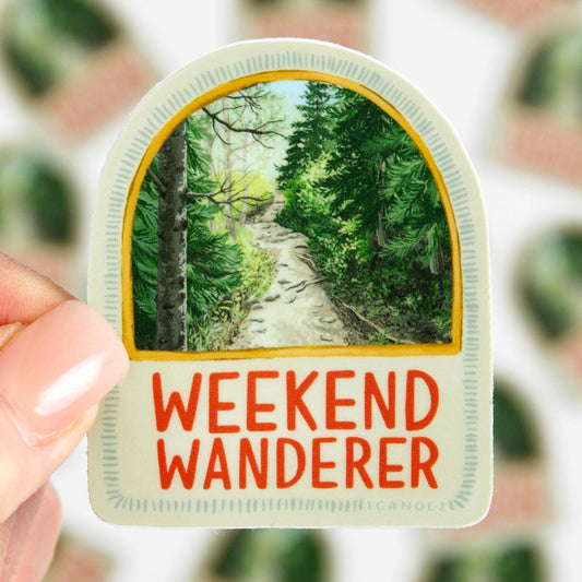 Weekend Wanderer Decal Sticker