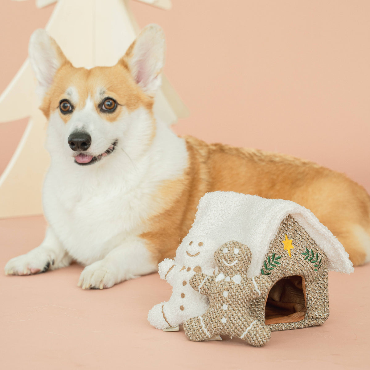 GINGERBREAD HOUSE//ENRICHMENT DOG TOY