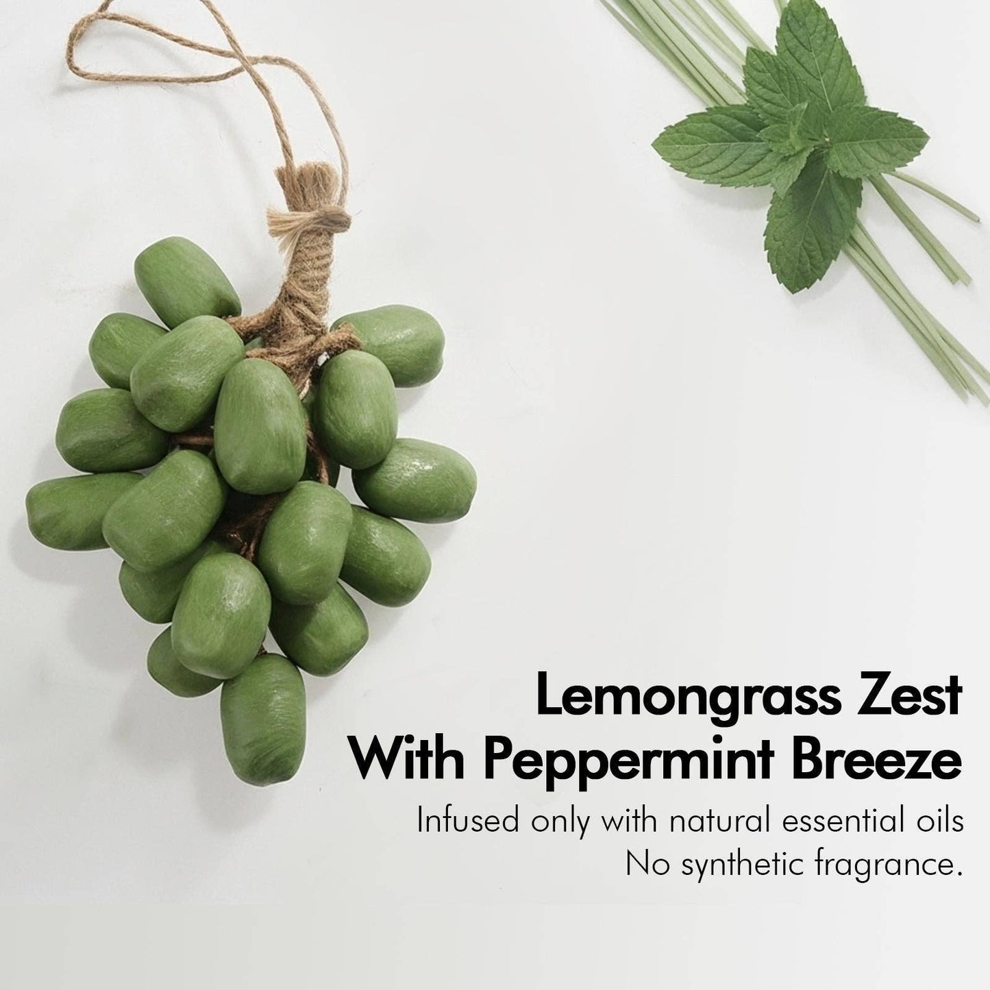 Lemongrass Peppermint Grapevine Artisan Handmade Soap