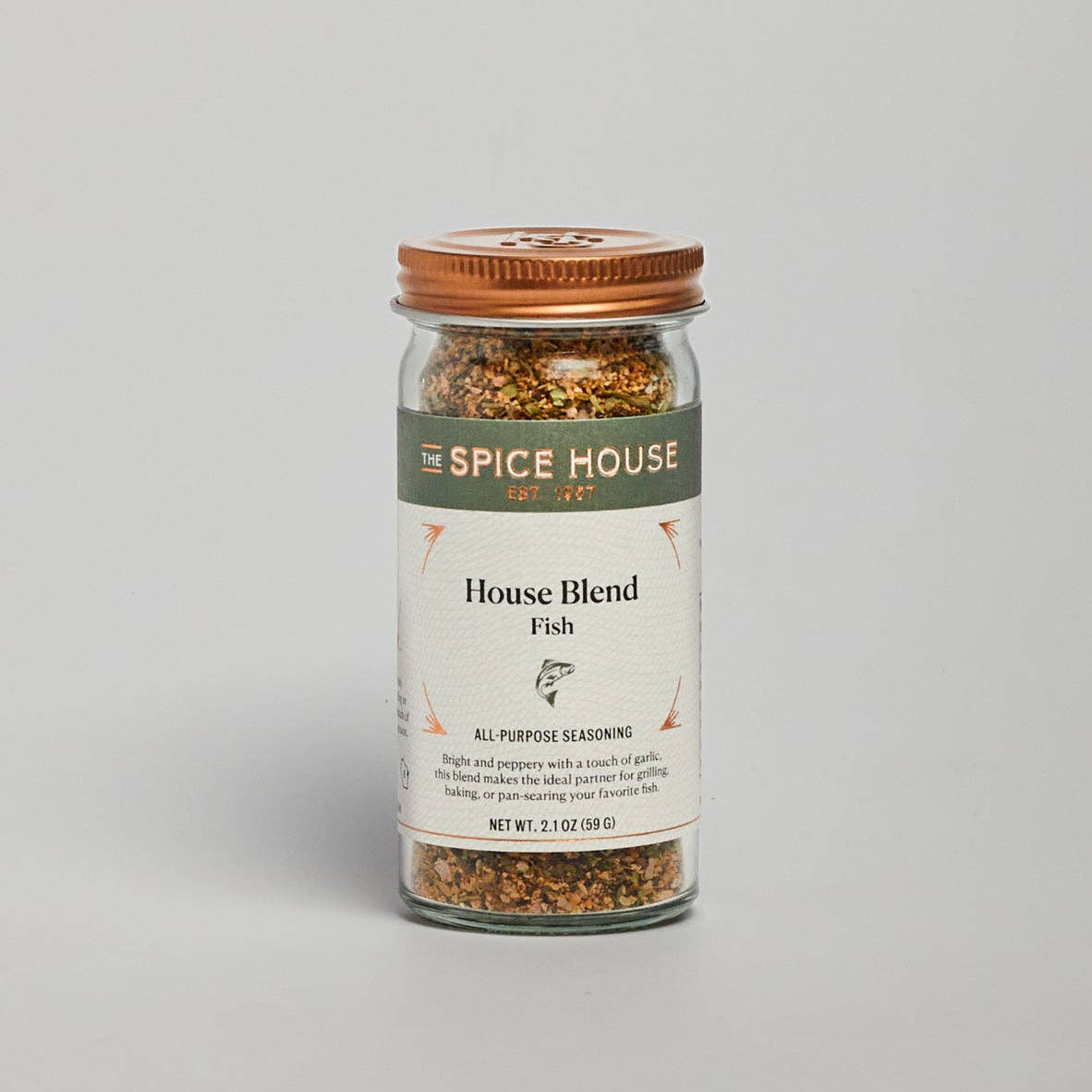 The House Blend Fish All-Purpose Seasoning: Jar, 1/2 Cup