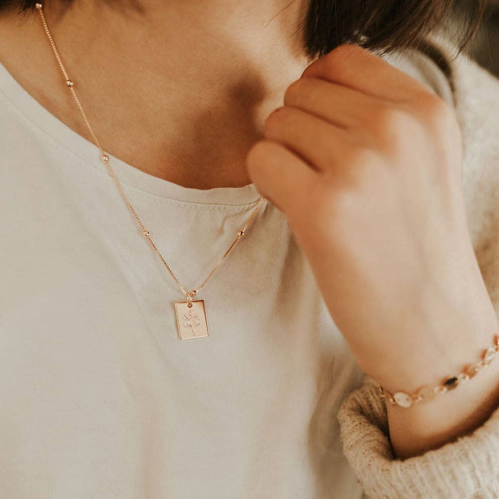 Meadow Necklace: Plain Chain 17.5"