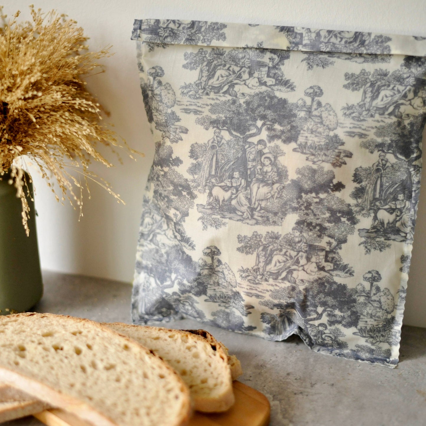 Vintage Pure cotton lightweight Beeswax Bread Bag : XXL