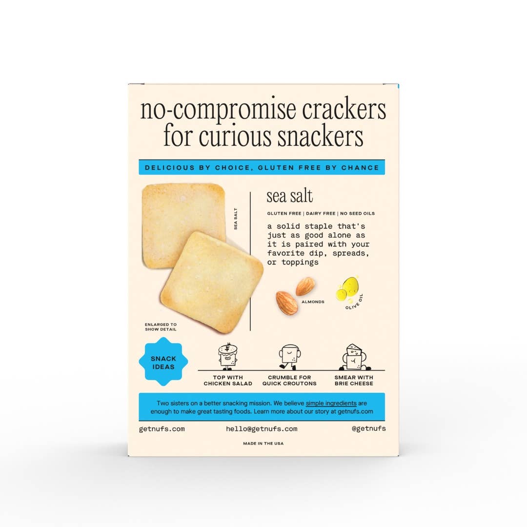 Sea Salt Gluten-Free & Seed Oil Free Crackers - 4.25oz