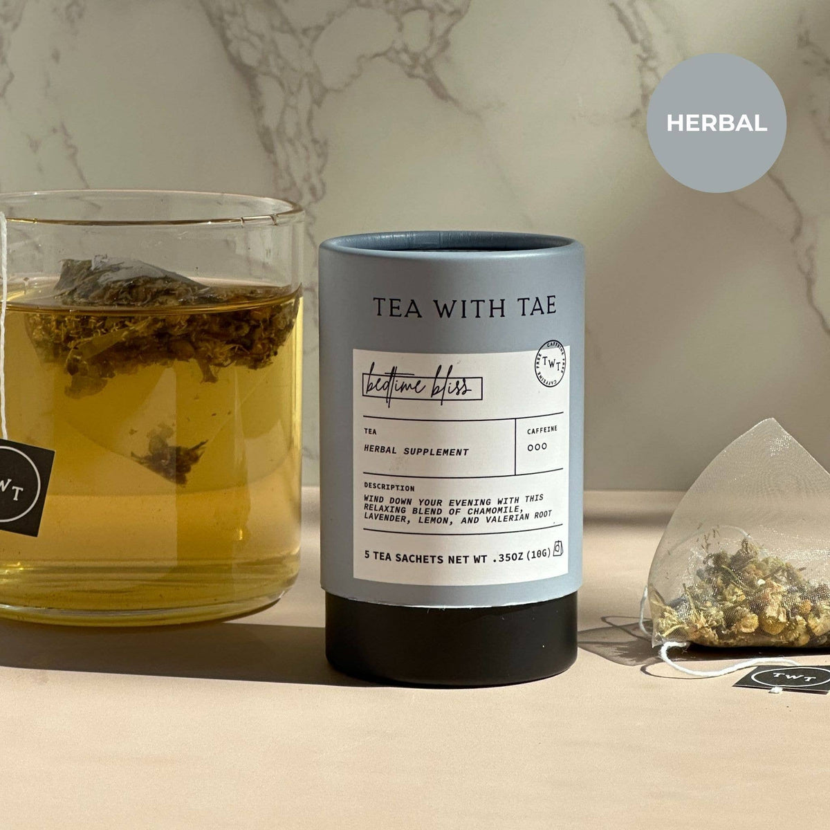 Nighttime Routine Sleep Tea Mini Tube Gift (5 tea bags)
