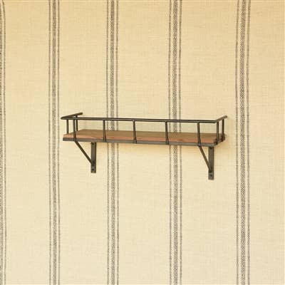 Billy Wall Shelf, Wood & Iron