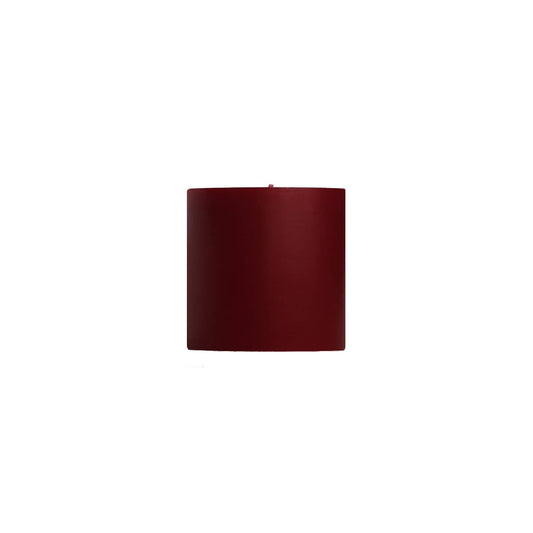 Burgundy Unscented Pillar Candles: 3x3"