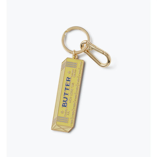 Butter Not Lose 'em Enamel Keychain