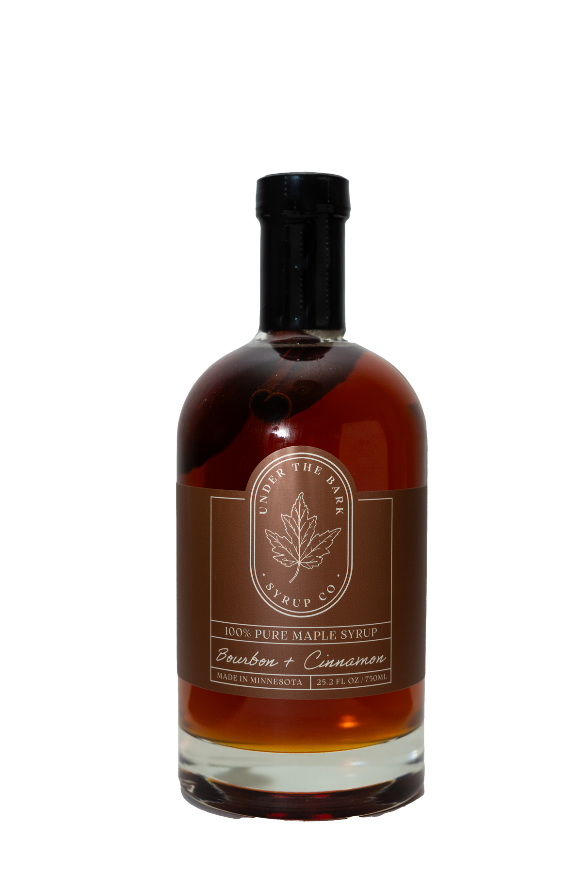 Bourbon + Cinnamon Maple Syrup: 8 oz
