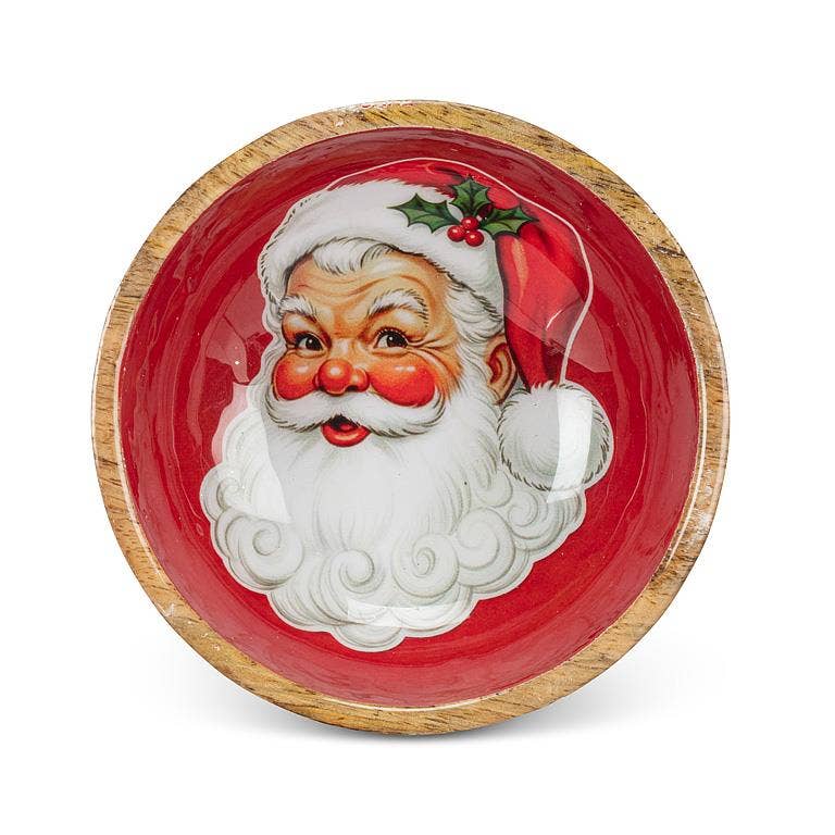 Red Vintage Santa Small Bowl