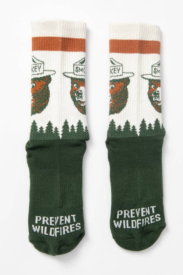 Prevent Wildfires Sock: Spruce / L/XL
