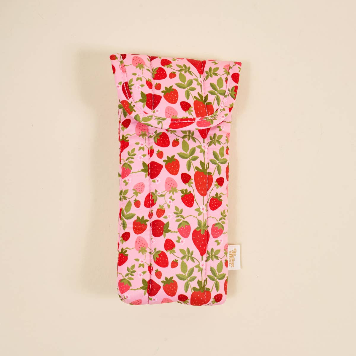 Puffy Sunglasses Case-Strawberry Fields