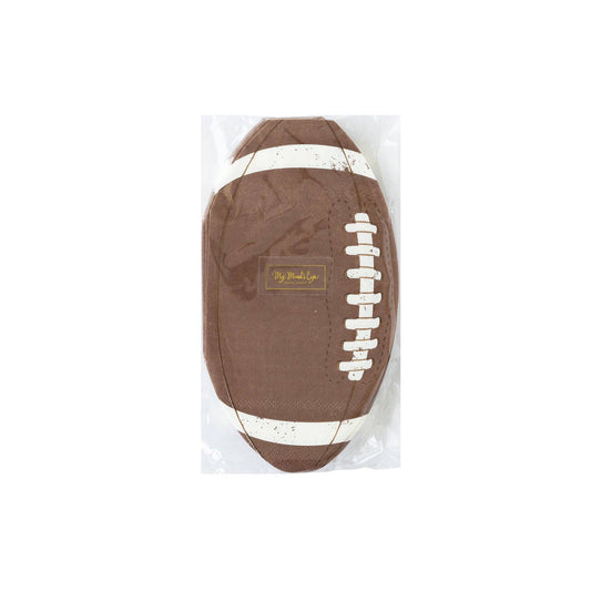 Football Shaped Paper Dinner Napkin