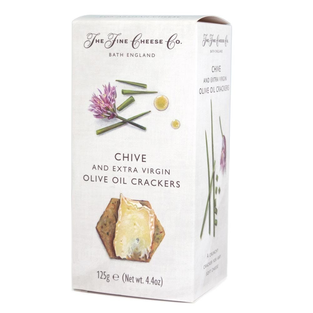 Chive & Extra Virgin Olive Oil Crackers