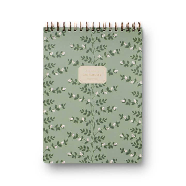 Climbing Vines Large Top Spiral Notebook